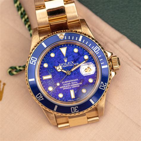 rolex submariner sultan 166118|rolex lapis lazuli dial.